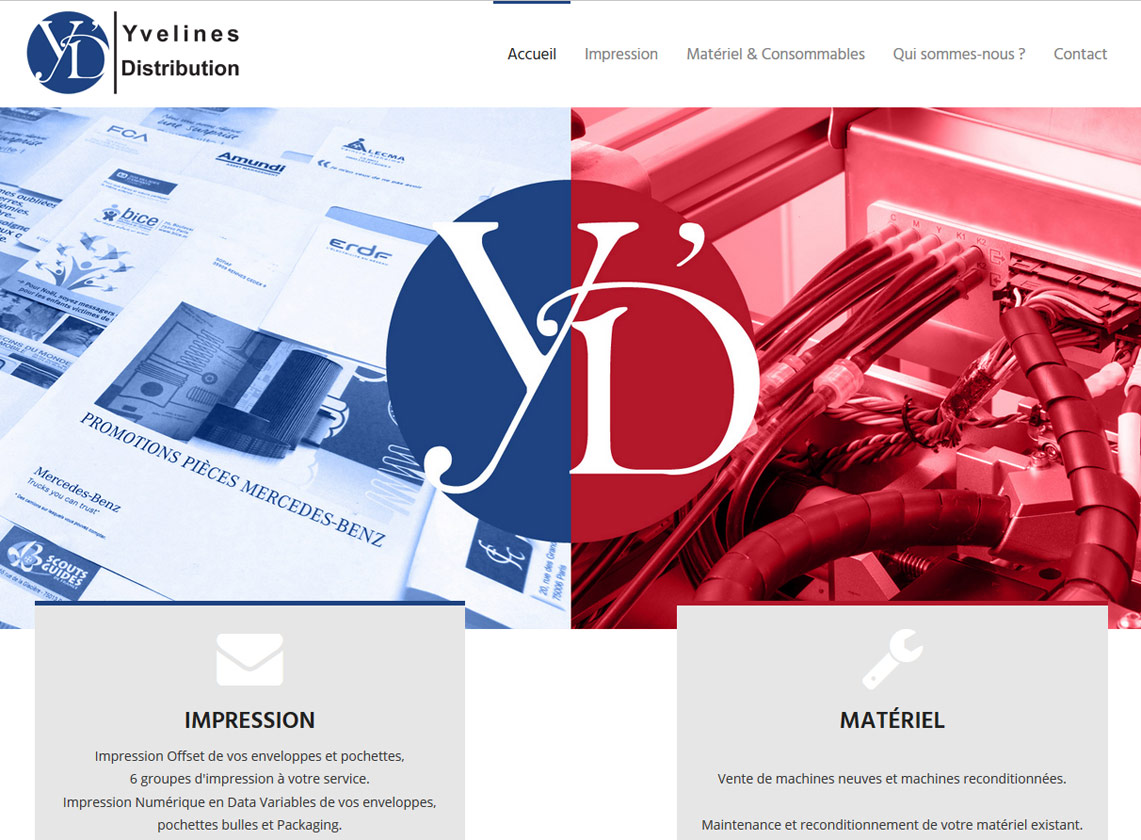 Yvelines Distribution - Base Bootstrap - Theme personnel